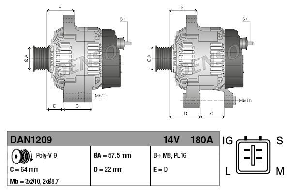 Alternator Toyota Land Cruiser 