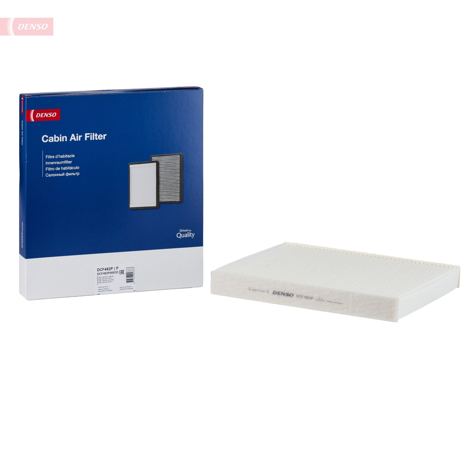 Do koszyka DCF482P Denso Filtr kabiny