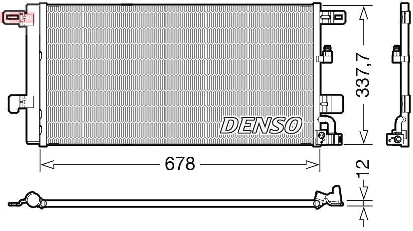 DCN02001 Denso Chłodnica klimatyzacji