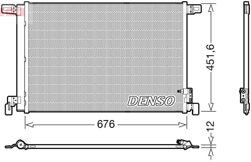 Chłodnica klimatyzacji Denso DCN02008 cena, od 142,91 USD