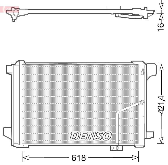 DCN17035 Denso Chłodnica klimatyzacji