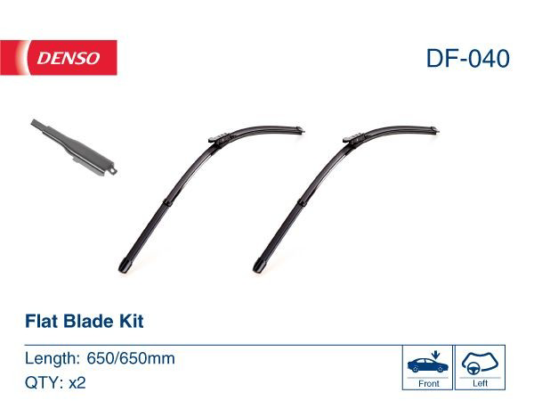 DF040 Denso Pióro wycieraczki szyby przedniej, zestaw (2 szt.)