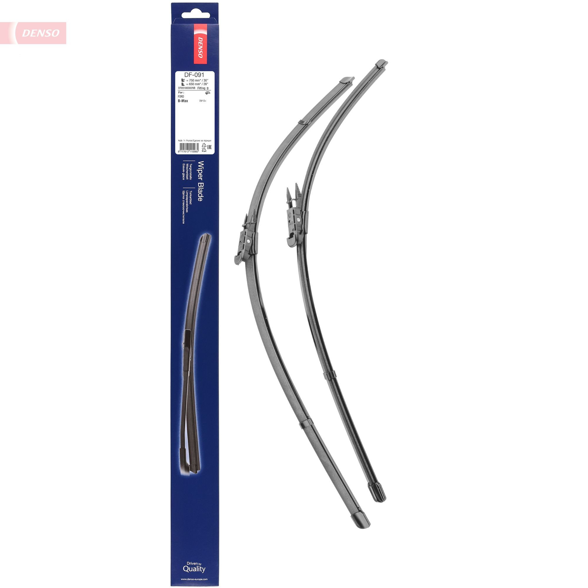 Pióro wycieraczki szyby przedniej, zestaw (2 szt.) Denso DF091 cena, od 44,47 USD