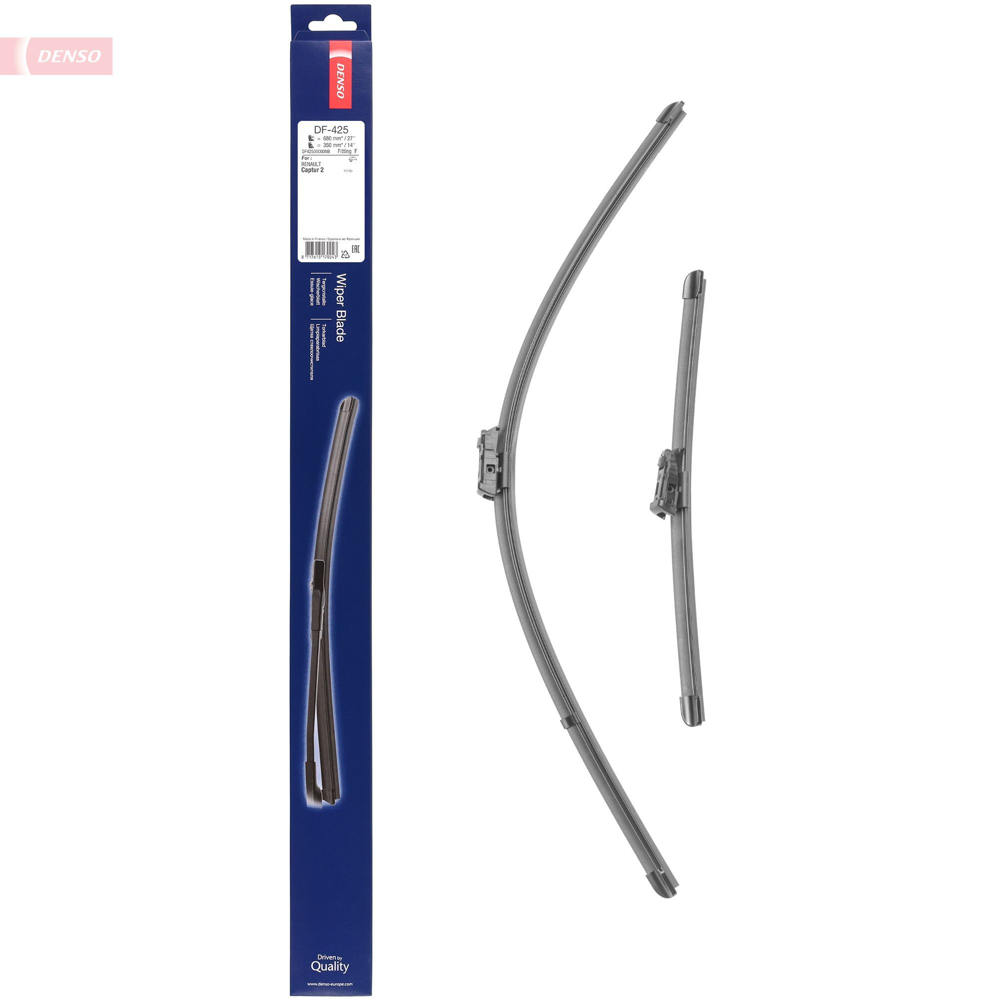 Pióro wycieraczki szyby przedniej, zestaw (2 szt.) Denso DF425 cena, od 24,31 USD