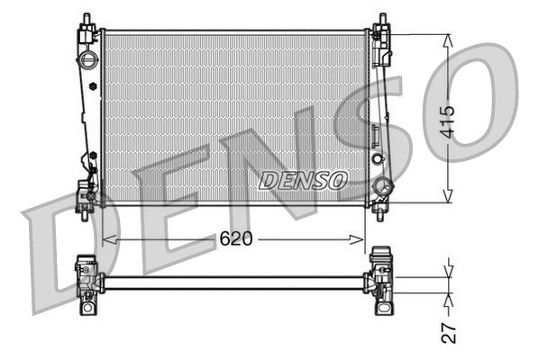Chłodnica silnika Denso DRM09111 cena, od 74,17 USD