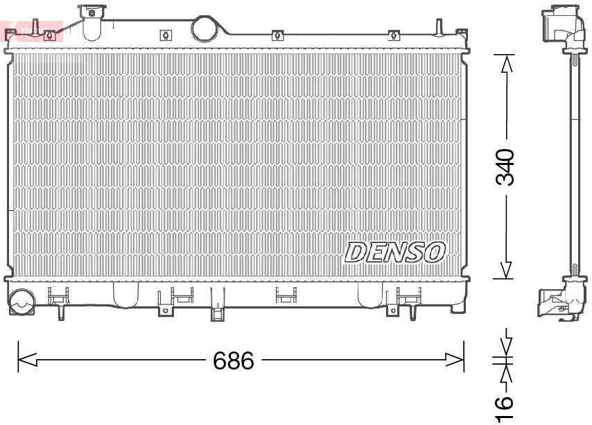 Chłodnica silnika Subaru Forester IV SUV (S13, SJ) (2012 - 2018) cena, od 108,76 USD