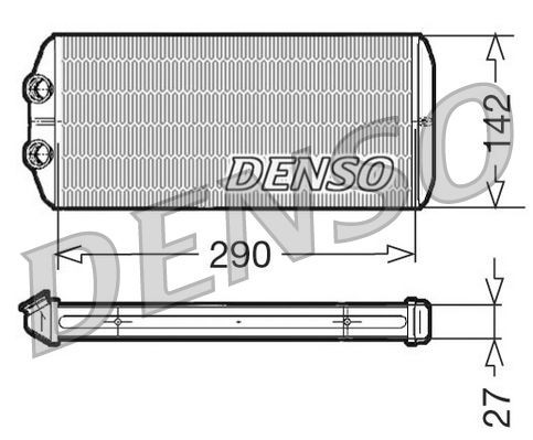DRR07005 Denso Chłodnica nagrzewnicy (ogrzewacza)