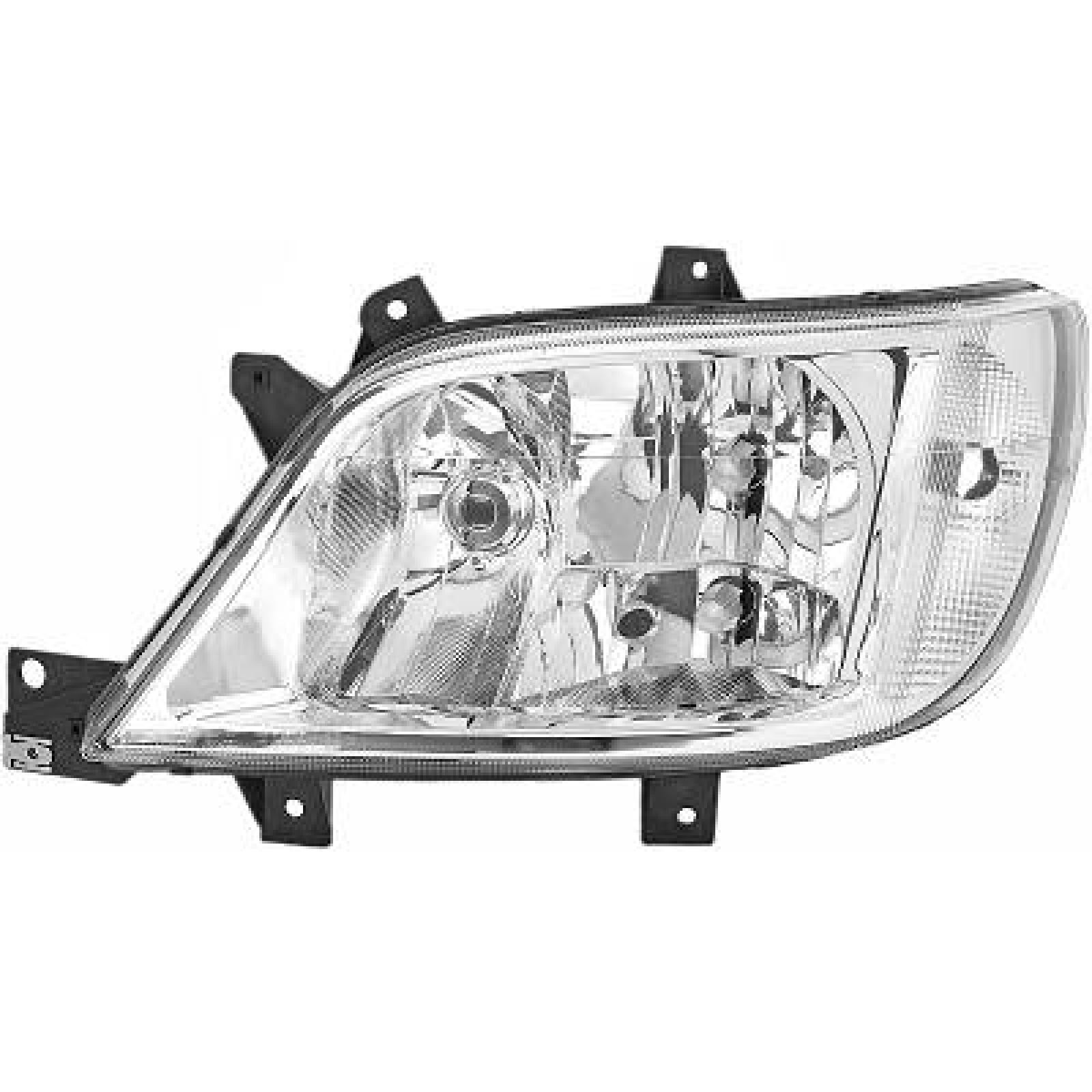 Do koszyka Reflektor lewy Mercedes Sprinter I 2-t 901, 902