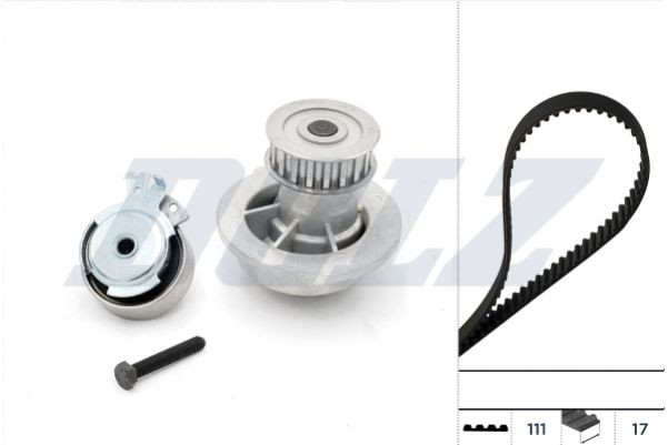 Do koszyka KD025 Dolz Pasek rozrządu, zestaw