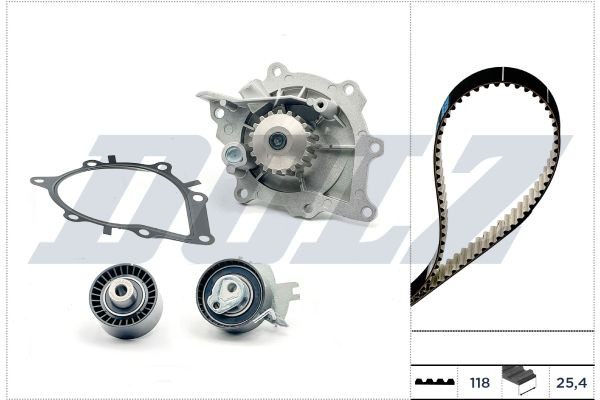 KD163 Dolz Pasek rozrządu, zestaw