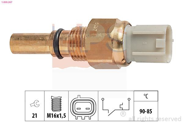  Czujnik temperatury płynu chłodzącego (włączenia wentylatora chłodnicy) Toyota Avensis 1