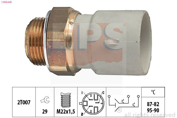Czujnik temperatury płynu chłodzącego (włączenia wentylatora chłodnicy) General Motors 90341759 cena, od 7,72 USD