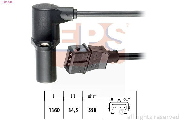 Czujnik położenia wału korbowego Opel 1238364 cena, od 36,10 USD