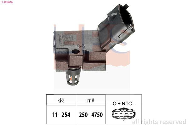 Czujnik ciśnienia w kolektorze ssącym, MAP do Volvo S80 I TS, TH, KV