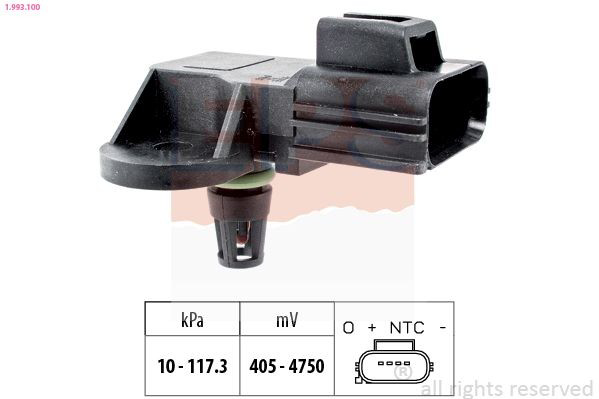 Czujnik ciśnienia w kolektorze ssącym, MAP Daihatsu 8942097209 cena, od 14,09 USD