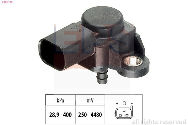 Czujnik ciśnienia w kolektorze ssącym, MAP Mercedes Vito II autobus (639) (2003 - 2014) cena, od 29,16 USD
