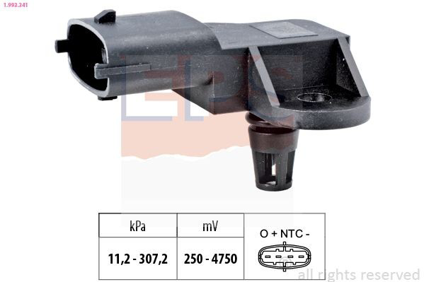 Do koszyka Czujnik ciśnienia w kolektorze ssącym, MAP Ford Mondeo V CD
