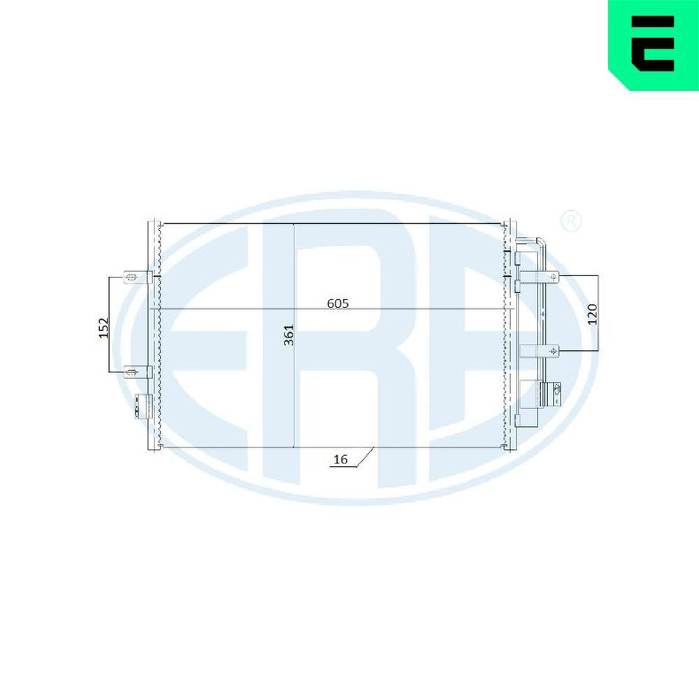 Chłodnica klimatyzacji ERA 667245 cena, od 129,33 USD