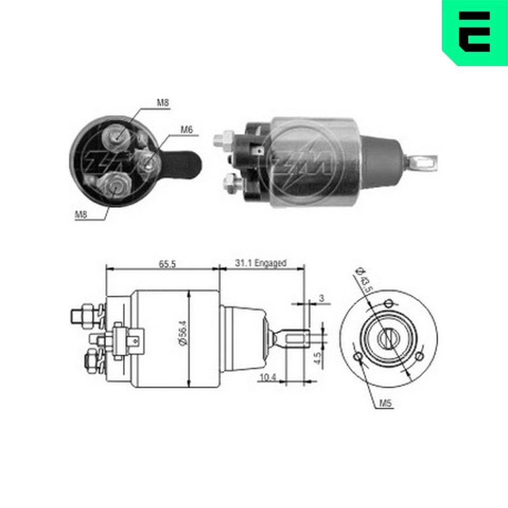 Elektromagnes rozrusznika Dodge Stratus I ES sedana (1995 - 1998) cena, od 33,53 USD