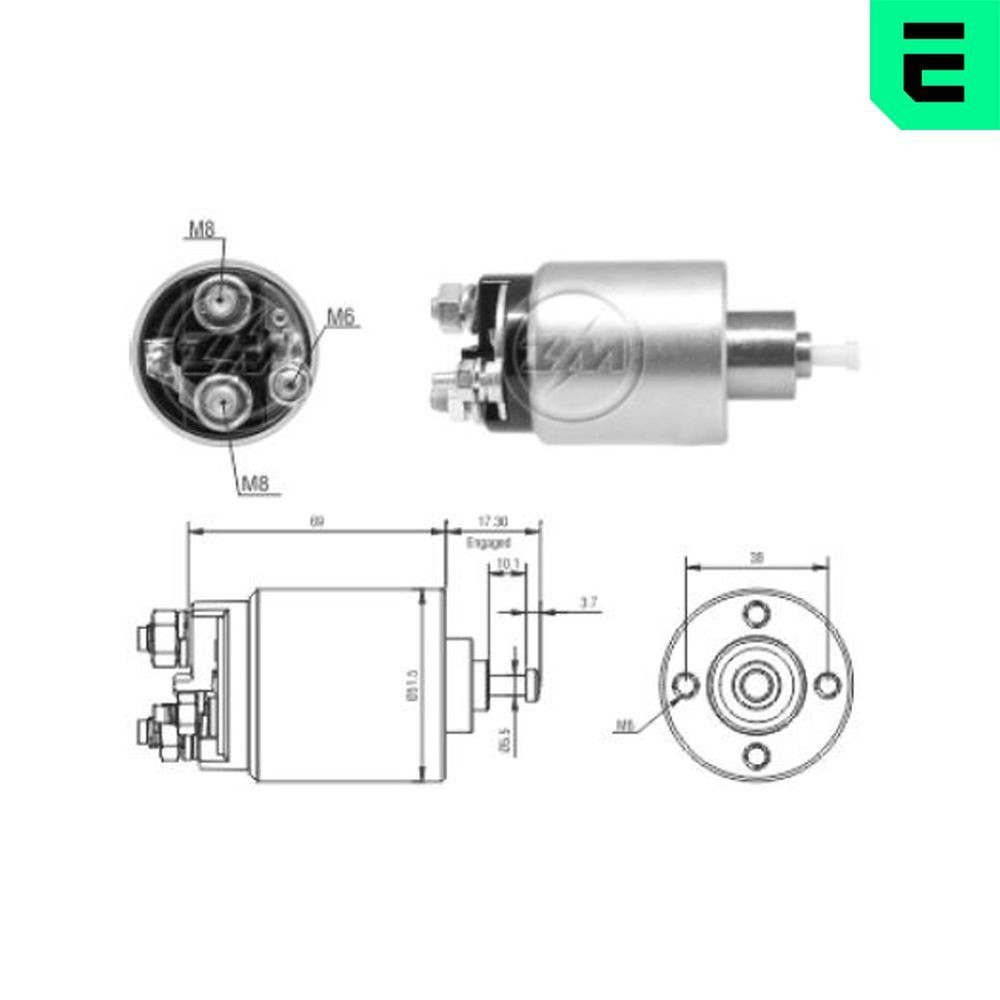 Elektromagnes rozrusznika Ford Maverick II SUV (1N2) (2001 - 2007) cena, od 45,22 USD