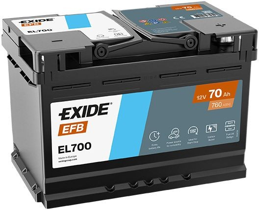 Bateria (akumulator) Exide EL700 cena, od 208,28 USD