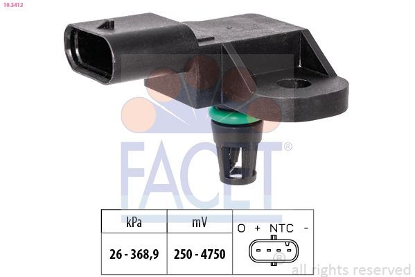 Czujnik temperatury powietrza wlotowego do Peugeot 308 III FB, FH, FP, F3, FM