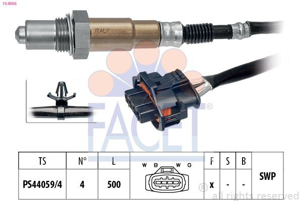 108065 Facet Sonda lambda czujnik tlenu przed katalizatorem