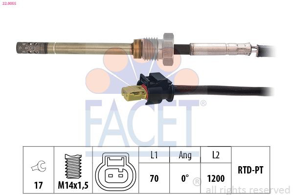 STS0079 Magneti Marelli Czujnik temperatury spalin, w katalizatorze