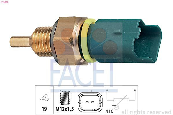 Do koszyka Czujnik temperatury płynu chłodzącego Renault Laguna II BG0, BG1