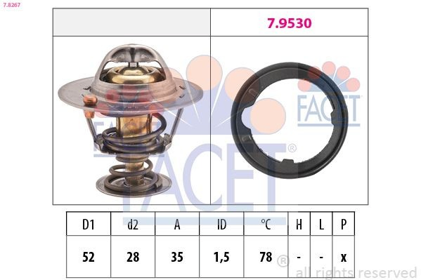 Termostat Honda Civic X hatchback (FC, FK) (2017 - 2021) cena, od 11,58 USD