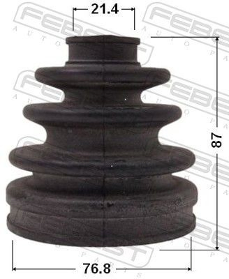 Osłona przegubu homokinetycznego półosi przedniej zewnętrzna Toyota Starlet II hatchback (P7) (1984 - 1989) cena, od 18,03 USD