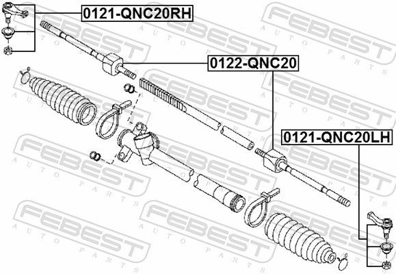 Końcówka drążka kierowniczego zewnętrzna Daihatsu Sirion hatchback (M3) (2005 - 2026) cena, od 24,45 USD