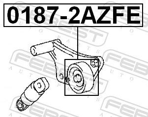  Rolka napinacza paska napędowego Toyota Highlander 1