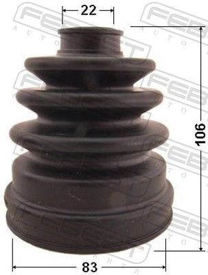 Osłona przegubu homokinetycznego półosi przedniej wewnętrzna Nissan Sunny III sedana (N14) (1990 - 1995) cena, od 9,90 USD