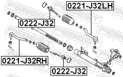 Końcówka drążka kierowniczego zewnętrzna do Nissan Teana  J32