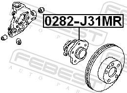 Piasta tylna Nissan Teana sedana (J31) (2003 - 2008) cena, od 95,87 USD