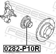 Piasta tylna do Nissan Primera  P10