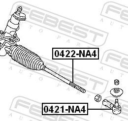 Drążek kierowniczy Mitsubishi Grandis minivan (NAW) (2004 - 2010) cena, od 20,59 USD