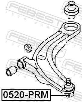Sworzeń wahacza dolny Mazda MPV II minivan (LW) (1999 - 2006) cena, od 14,73 USD