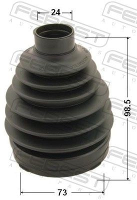 Osłona przegubu homokinetycznego półosi przedniej zewnętrzna Subaru Tribeca B9 SUV (2005 - 2007) cena, od 13,25 USD