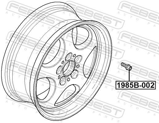 Śruba koła BMW X5 SUV (F15, F85) (2013 - 2018) cena, od 5,71 USD