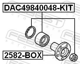 Piasta przednia Febest 2582BOX cena, od 41,93 USD