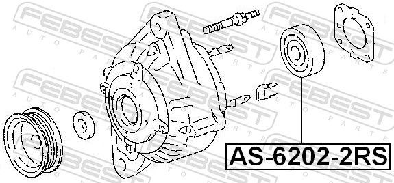  Łożysko alternatora Volkswagen Golf 5