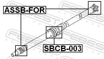 Krzyżak wału Cardana tylnego Subaru Forester I SUV (S10, SF) (1997 - 2002) cena, od 52,44 USD
