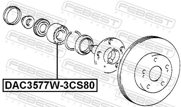 Do koszyka Łożysko piasty przedniej Lexus GS  JZS160