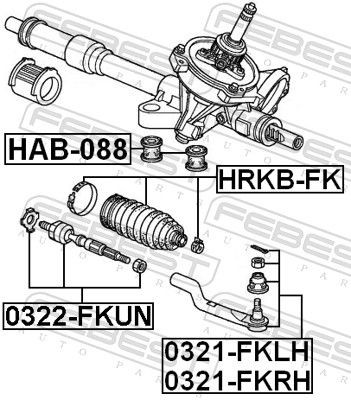  Osłona mechanizmu kierowniczego (maglownicy) Honda Civic 8