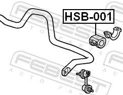 Tuleja stabilizatora przedniego Honda STREAM minivan (RN) (2001 - 2006) cena, od 4,25 USD