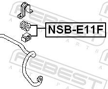 Tuleja stabilizatora przedniego Nissan Tiida ASIA hatchback (C11) (2005 - 2012) cena, od 5,87 USD