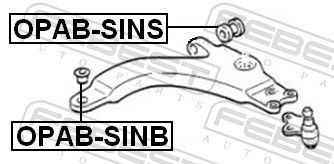  Silentblock przedniego wahacza dolnego Opel Sintra 