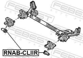 Silentblock tylnej belki Renault Clio SYMBOL sedana (LB0, LB1, LB2) (1998 - 2008) cena, od 16,81 USD